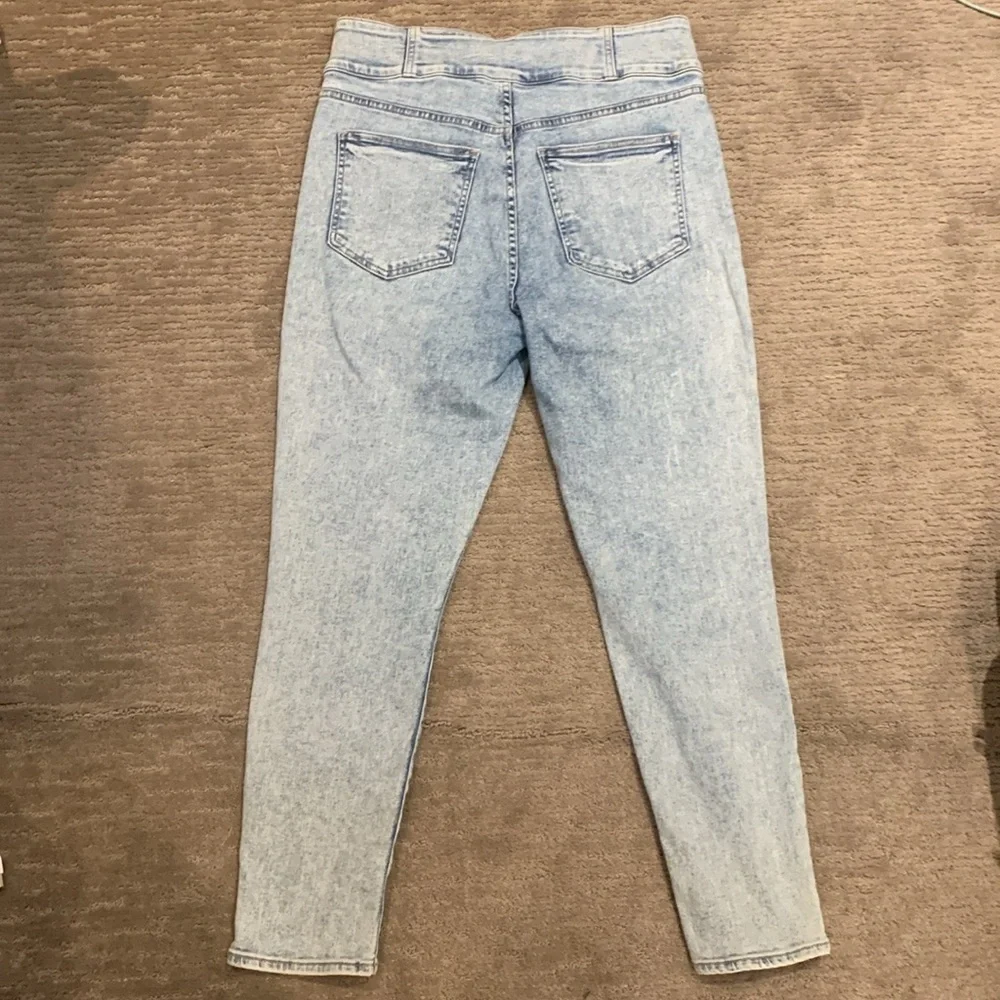 Veronica Beard Katherine Corset Skinny Jeans Light Wash Size 32 - Picture 7 of 7